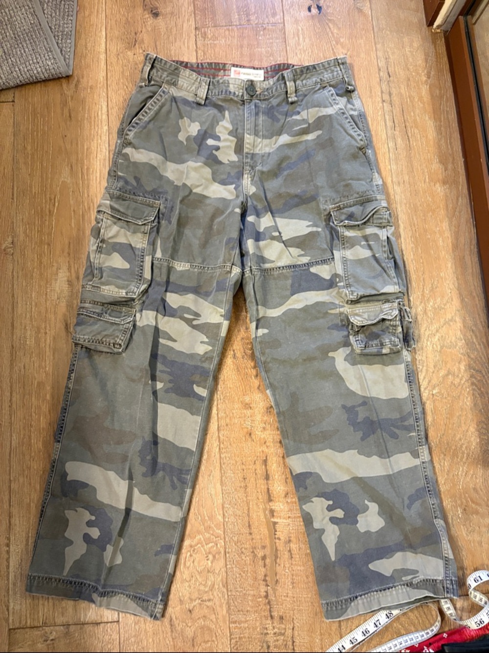 Mossimo 34x30 Men's Camo Cargo Pants - Olive Camo